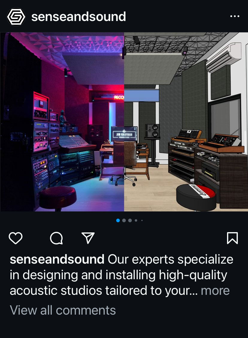 acoustic manufacturer social media marketing company